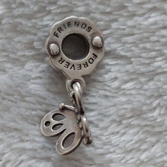 Forever Friends Butterfly Pandora Charm in Sterling Silver - Picture 3 of 5